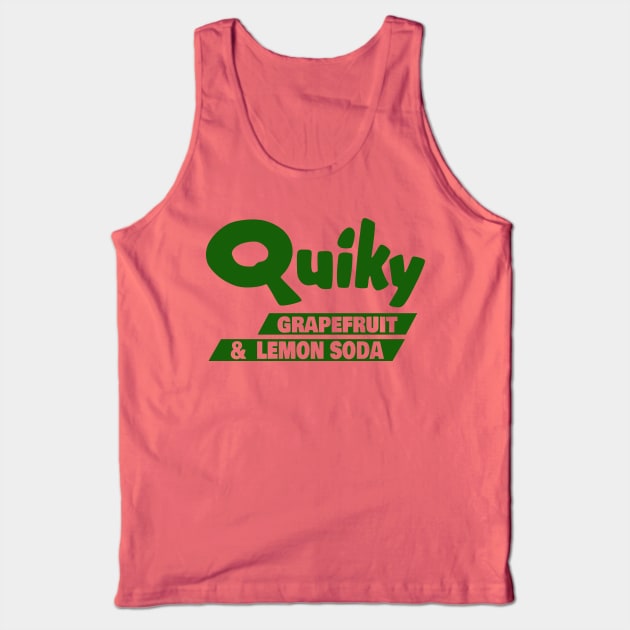 Quiky Grapefruit & Lemon Soda - Vintage Soda Pop Bottle Cap Tank Top by Yesteeyear